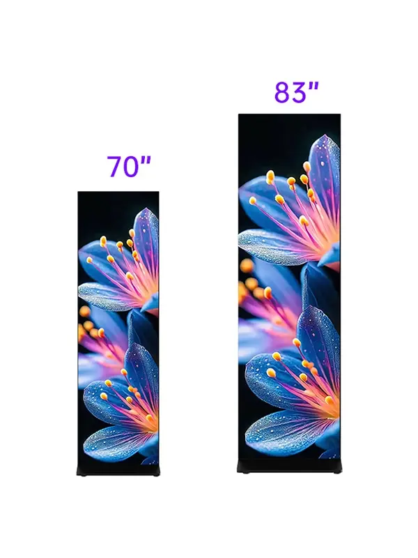 70-inch and 83-inch COB LED poster display