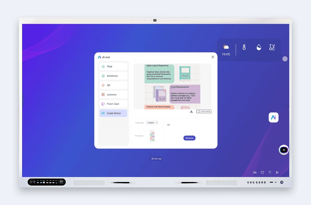 Guide Maker interface
