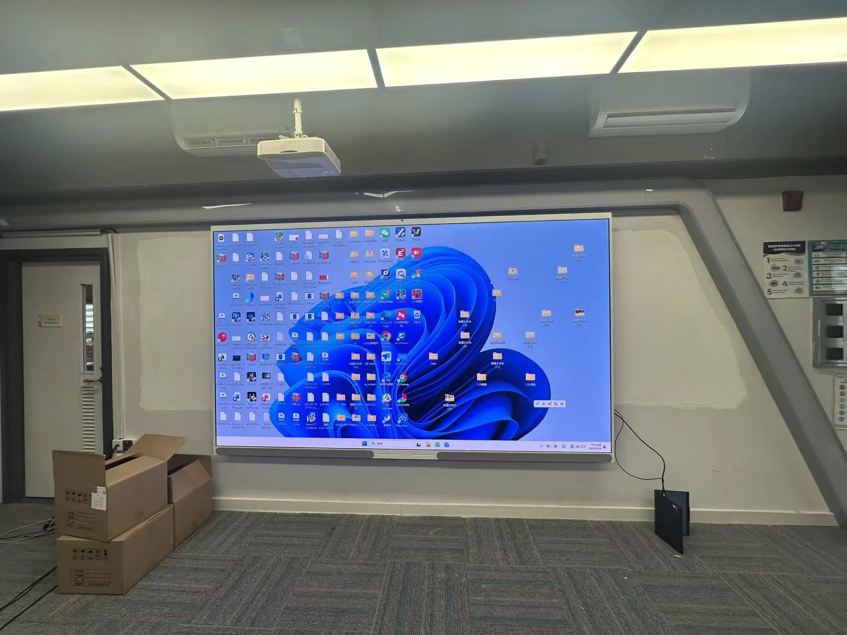 136-inch COB LED display Hong Kong installation