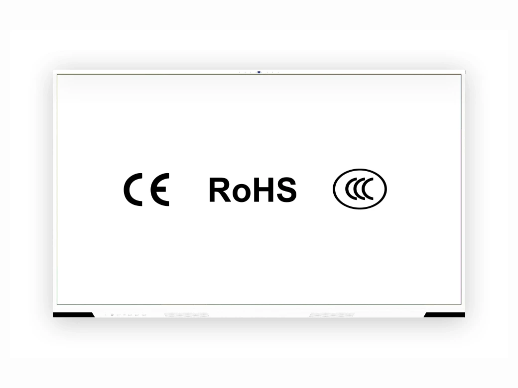 شهادات اعتماد شاشات التفاعل المسطحة: علامات المطابقة CE وRoHS وCCC
