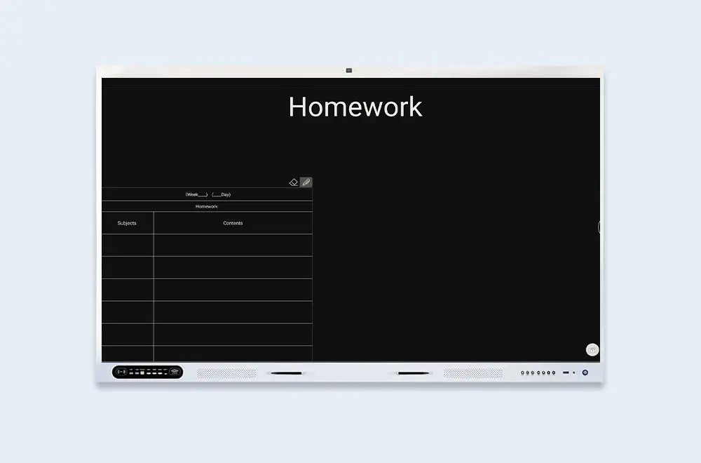 Homework board