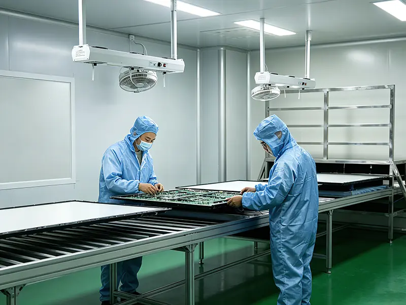 OPS PC module final assembly and packaging at Riotouch factory